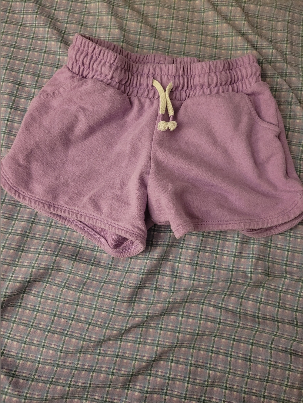 Lilac Lounge Shorts with Drawstring Size Medium